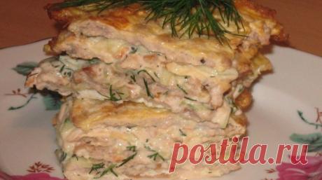 Яично-мясной тортик на сковороде — вкус шаурмы