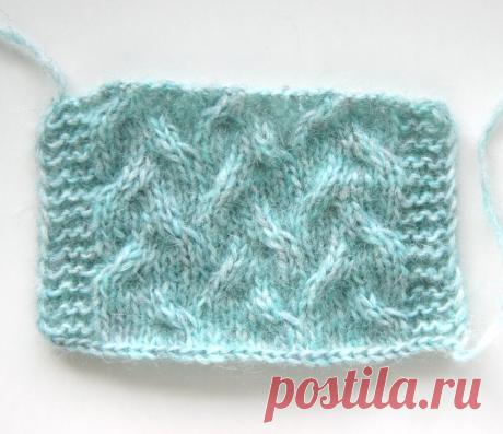 Красивый узор с несложными косами | Вязание и другие виды рукоделия | Яндекс Дзен