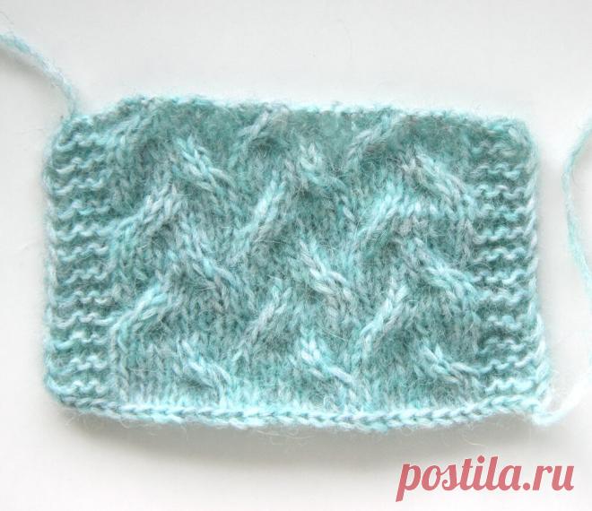 Красивый узор с несложными косами | Вязание и другие виды рукоделия | Яндекс Дзен