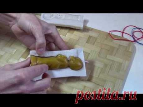 ▶ Как сделать фигурные восковые свечи - YouTube