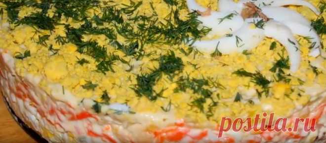 Рецепт простого и вкусного слоеного салата
