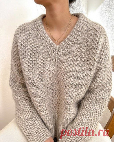 Пост на стене Пуловер 🧨 Agnes Sweater V-Neck 🧨Размеры:🧵XS (S) M (L) XL (2XL) 3XL (4XL) 5XL