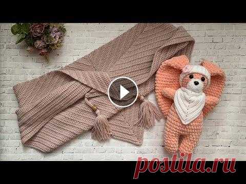 Мастер-класс | БАКТУС | ШАЛЬ | Вязание Крючком | TANIA KOTIK Мастер-класс | БАКТУС | ШАЛЬ | Вязание Крючком | TANIA KOTIK...