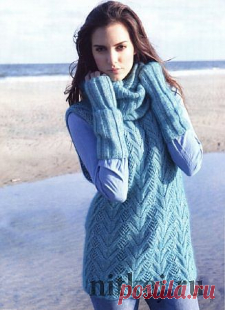 Вязание безрукавки, снуда и митенок &amp;raquo; Ниткой - вязаные вещи для вашего дома, вязание крючком, вязание спицами, схемы вязания