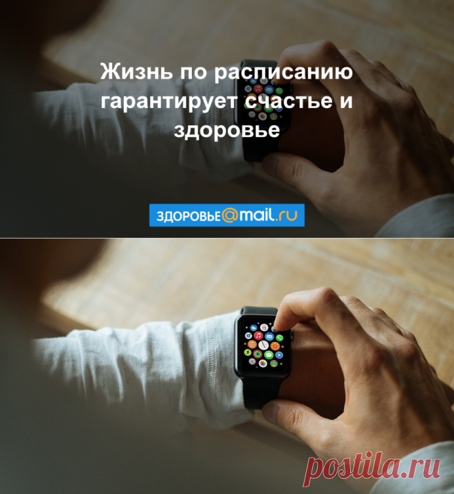 Ученые вывели идеальный график повседневной жизни - новости на Здоровье Mail.Ru