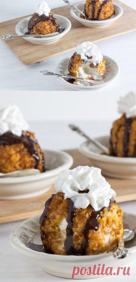 Готовим детям: жареное мороженное