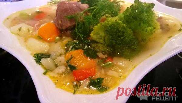 Рецепт: Мясной суп с брокколи | по весеннему яркий .