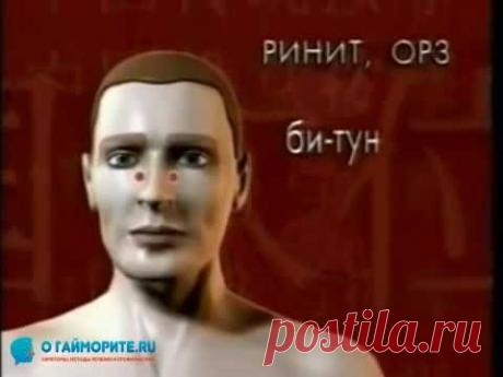 Массаж при гайморите - YouTube