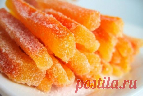 Цукаты из апельсиновых корок — рецепт