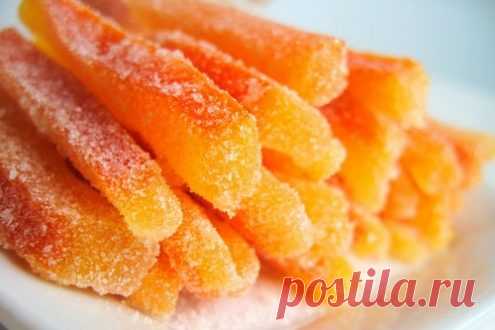 Цукаты из апельсиновых корок — рецепт