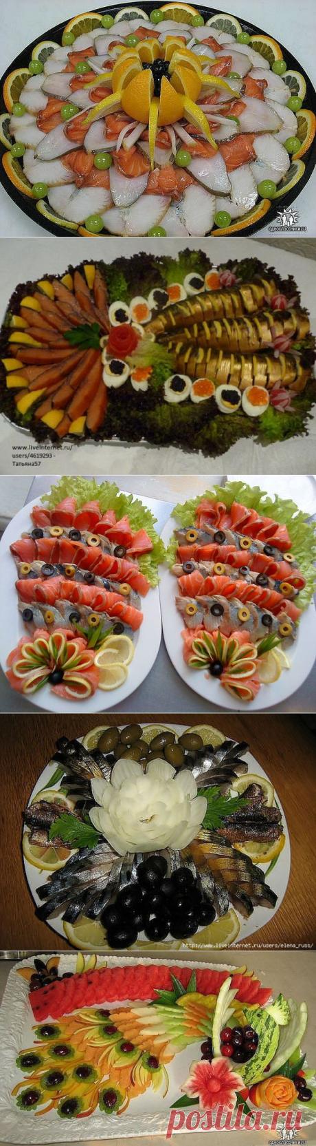 Украшаем стол к празднику: идеи оформления нарезок