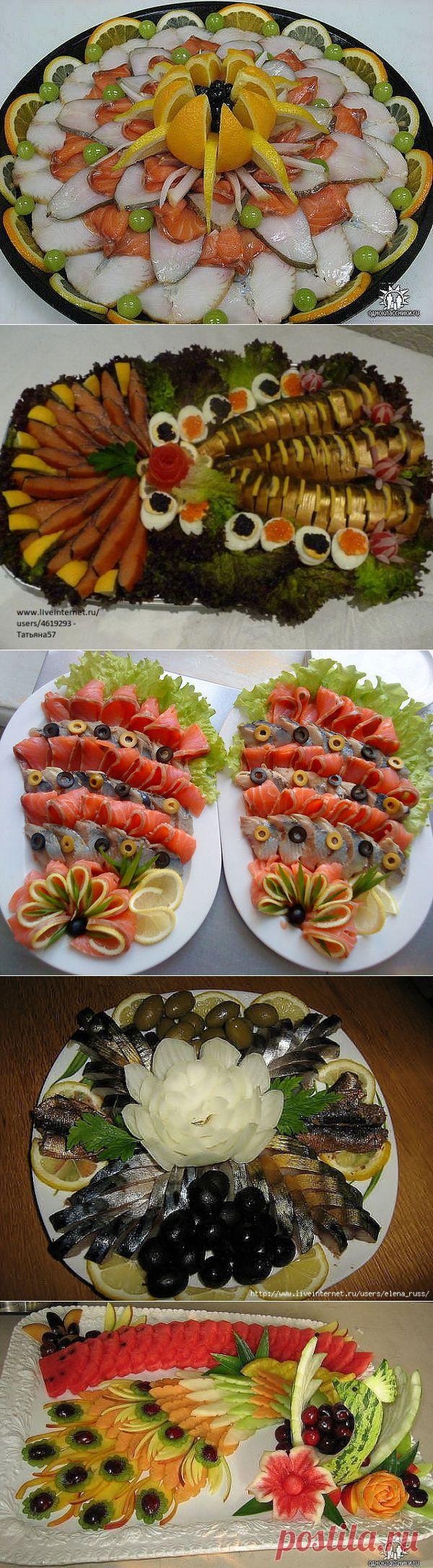 Украшаем стол к празднику: идеи оформления нарезок