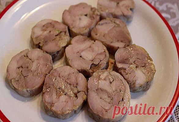 Колбаса куриная домашняя быстрого приготовления..