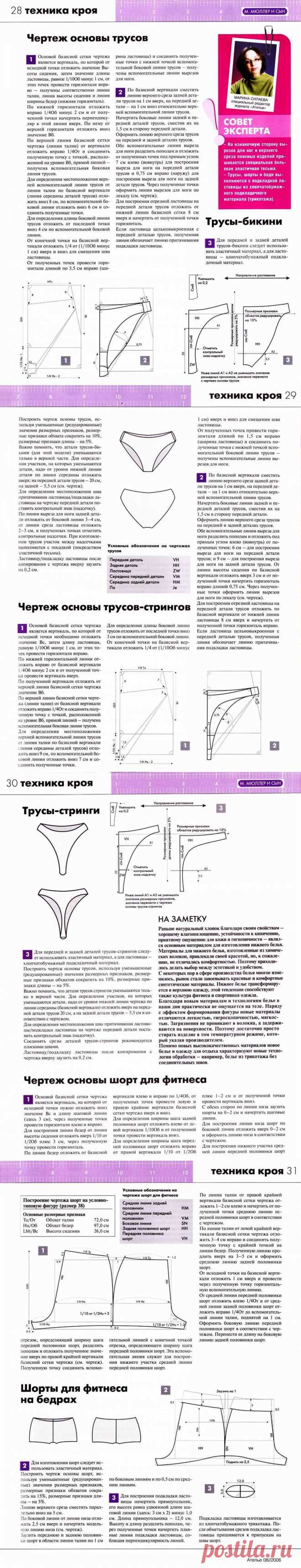 Шьем трусы, стринги, шорты