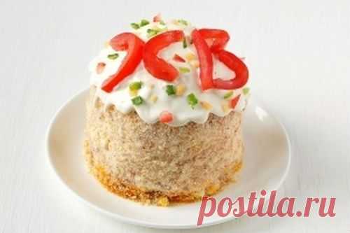 Салат "Пасхальный кулич".