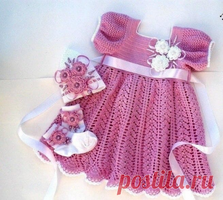 Платье для девочки крючком - KNITTLY.ART