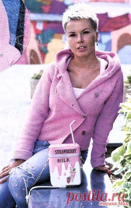 Жакет Клубничный коктеиль. Крючок. Вяжем Крючком №8 2025г