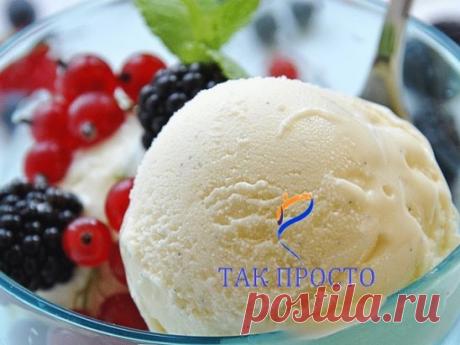 Домашнее мороженое, вкус советского пломбира.