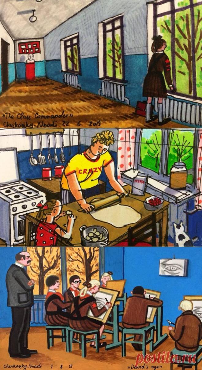 Советское детство на душевных картинах художницы из Израиля