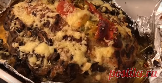 Вкусное праздничное мясное блюдо «Корона»