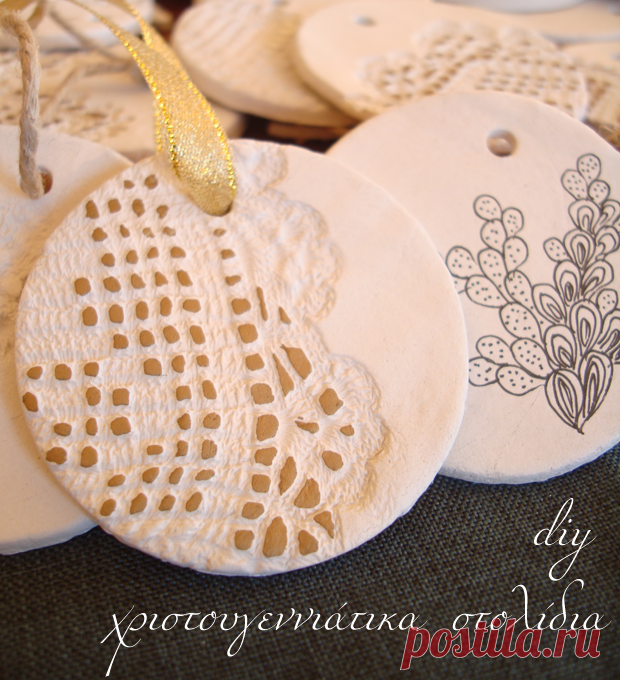 Елочные украшения из самодельной массы. ЛЕПКА