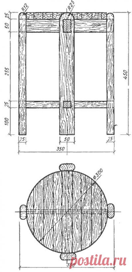 Изготовление табурета