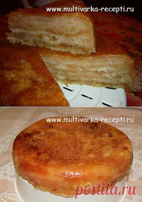Насыпной яблочный пирог в мультиварке |