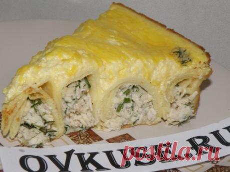 Блинный пирог с мясом, рецепты блюда с фото