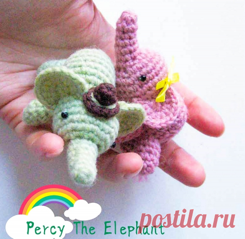 Слоник амигуруми / Вязаные игрушки / В рукоделии
