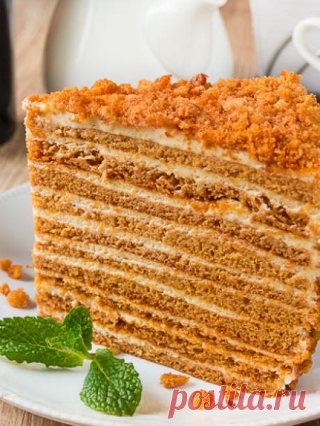 Рецепт медовика "Ателье" на Вкусном Блоге