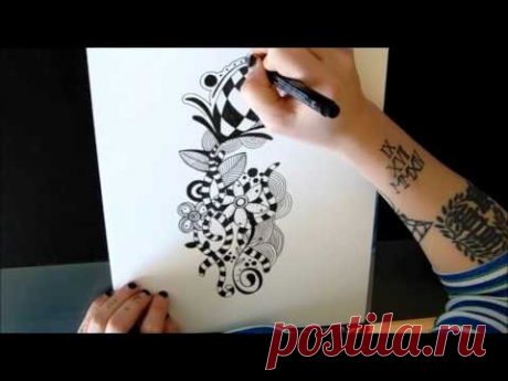 Time Lapse Art: Zentangle Fun