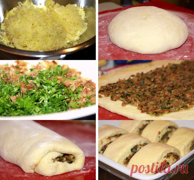 Картофельный рулет со шкварками — ПЕЛЬМЕШКИ.ru