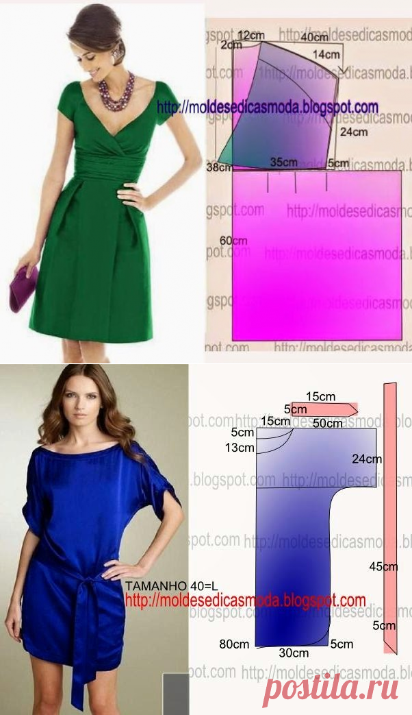 Шьем летние платья. Выкройки.Идеи