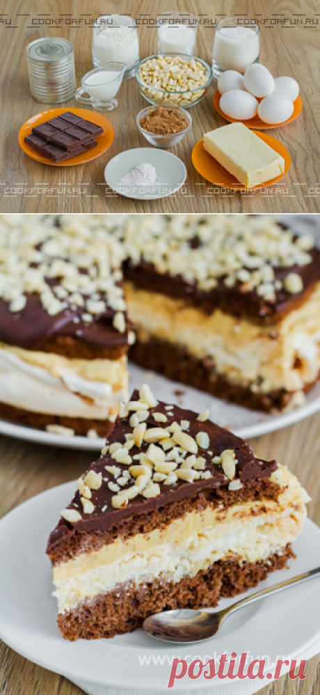 Торт 'Сникерс' / Простой рецепт хорошего настроения