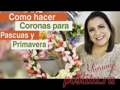 Como hacer coronas decorativas para pascuas y primavera - DIY Spring