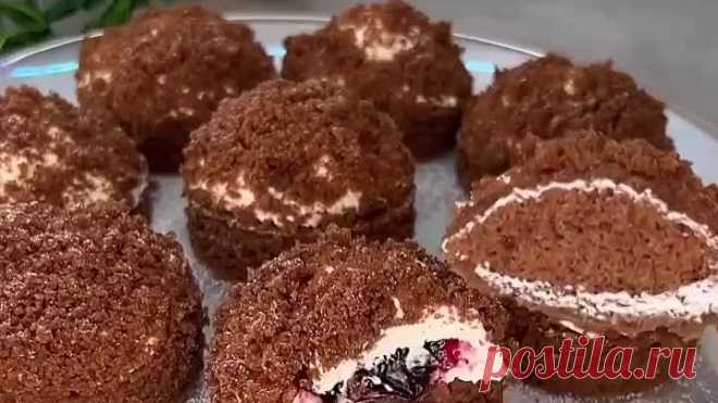 Нежные, тающие во рту, пирожные! Вкус не передать словами🤤