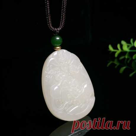 Necklaces for women Hetian jade necklace pendant Charm | Etsy