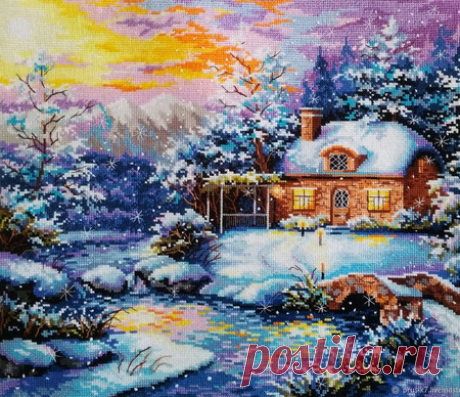Картина вышитая &quot;Зимняя Сказка&quot;