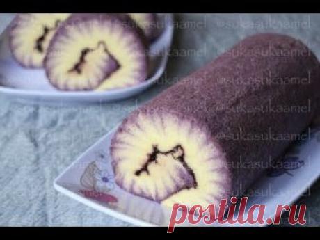Hurricane Swiss Roll - Taro | Suka Suka Amel