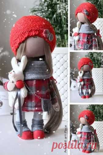 Winter Decor Doll New Year Doll Marry Christmas Doll Fabric | Etsy