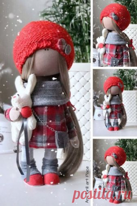 Winter Decor Doll New Year Doll Marry Christmas Doll Fabric | Etsy
