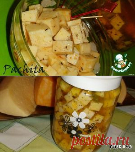 Сыр в пряном медовом маринаде - кулинарный рецепт
