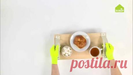 Деревянный поднос с кожаными ручками - Телеканал Бобер - 23 июня - 43323297906 - Медиаплатформа МирТесен