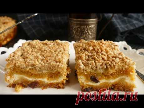 Морковный пирог с кремом из рикотты с крошкой на еврейский праздник Шавуот!