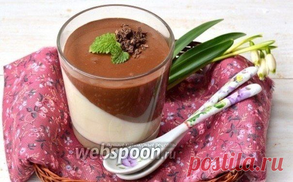 Панна-котта с шоколадом и сгущённым молоком