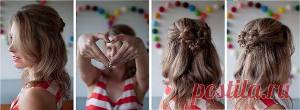Прически Дома Своими Руками Для Волос Средней Длины
