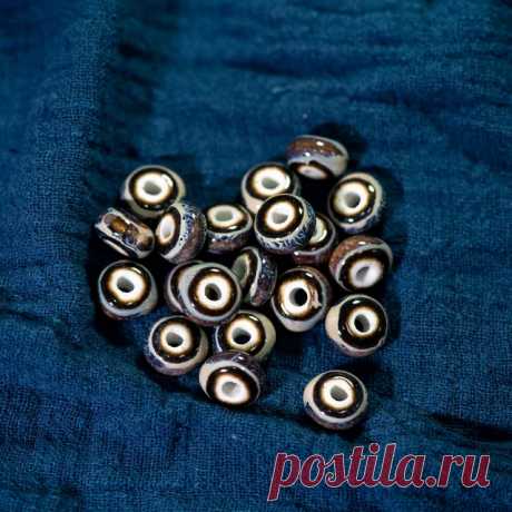 Разноцветные керамические бусины в форме кольца, 13 мм, 20 шт | AliExpress