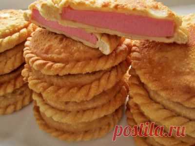 Лапоточки с колбасой