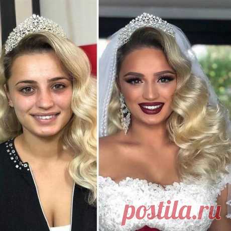 30 невест до и после свадебного макияжа, который сделал их королевами праздника | Люблю Себя