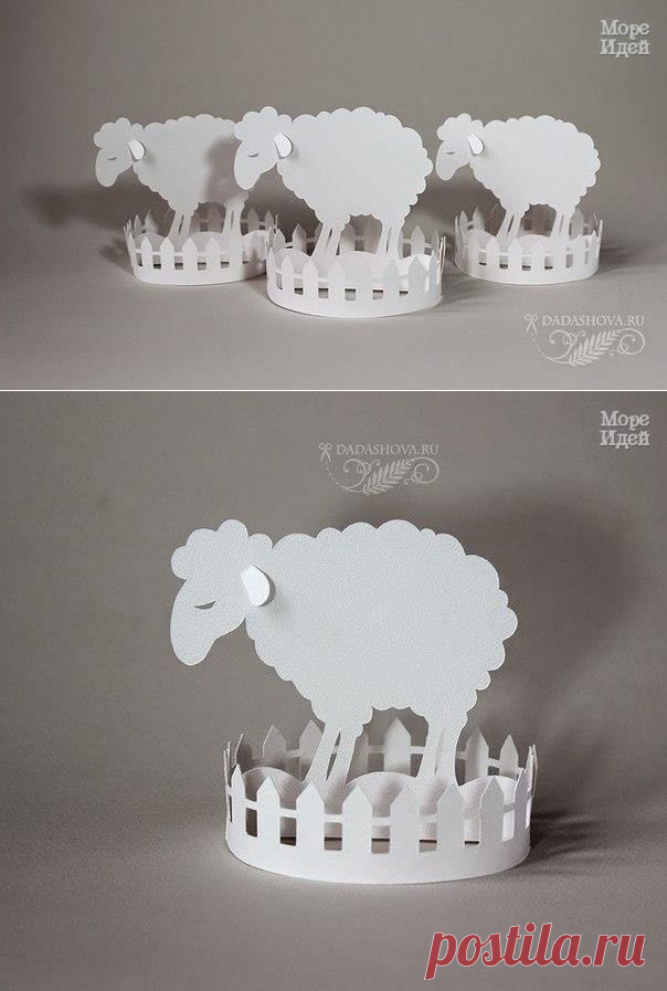 Овечки. Идея для новогоднего декора стола или подарка | Умелые ручки
